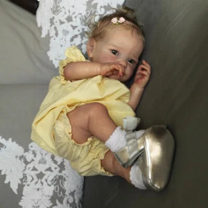 24inch Lifelike Cloth Body Soft Girl Doll Reborn Doll Baby Newborn Toddler Gift - Picture 1 of 5