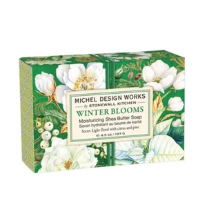 Michel Design Works Winter Blooms Shea Butter Soap Bar Floral Citrus Pine - Picture 1 of 2