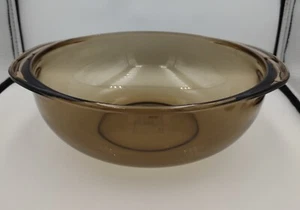 Casserole ronde couverte Pyrex Fireside 2 QT 024 sans couvercle vers : 1977 - Photo 1/4