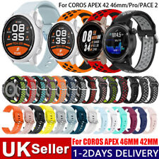 Silicone Watch Strap Band Replacement Bracelet For COROS PACE 2 APEX Pro 42 46mm