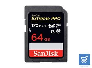SanDisk Extreme PRO, Scheda di memoria professionale da 64 GB SDXC fino a 170 MB - Imagen 1 de 1