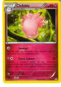 CARTA POKEMON - CLEFAIRY - 51/83 - 90 PV - SEMIRARA - IN ITALIANO - Foto 1 di 1