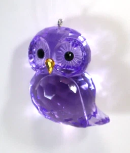 1CED lila Herbst EULE Crystal Expressions Figur ORNAMENT Ganz acryf-131 - Bild 1 von 6