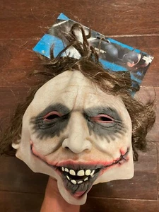 NEW Joker Dark Knight Trilogy Latex Amscan Halloween Clown Mask Halloween RARE - Picture 1 of 2