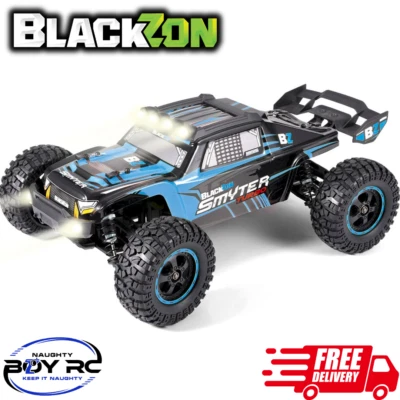 Blackzon Smyter DT Turbo 1/12 4WD RTR 3S Brushless Blue RC Car Desert Truck - Image 1 of 4
