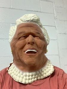 Vintage Barbara Bush Halloween Latex Maske 80er 90er Jahre Politik Kostüm Republikaner - Bild 1 von 6