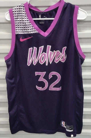 Nike Minnesota Timberwolves Purple City Edition Size XL Cover