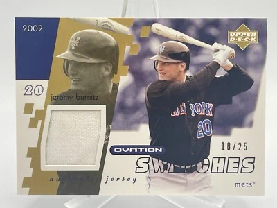 Jersey Jeromy Burnitz 2002 Upper Deck Ovation Muestras #O-JB/25 Juego Usado D4 Foto 1 de 2