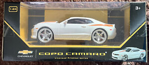 Chevrolet COPO Camaro Licensed Friction Plastic 1:24 Model White Sports Car