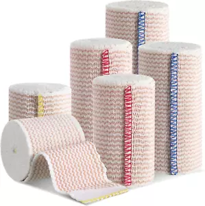 Elastic Bandage Wrap with Self-Closure Pack of 6 Comfort Athletic Co - Picture 1 of 7