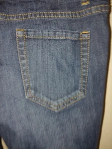 Mossimo ***TALLA 7*** Pantalones Cortos Bermudas Vaqueros Capri Lavado Oscuro *C7214P - Imagen 1 de 4