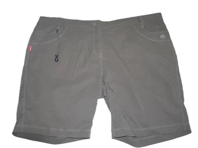Craghoppers Women’s Nosilife Shorts Size 20 Khaki Lightweight Outdoor Protective - Image 1 of 3