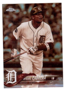 2018 TOPPS CHROME #26 RIFRATTORE MIGUEL CABRERA SEPPIA - Foto 1 di 1
