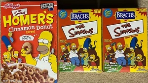 1 NEUE Box Simpsons Homer Müsli & 2 NEUE Boxen Brachs Simpsons Obst Snacks - Bild 1 von 6