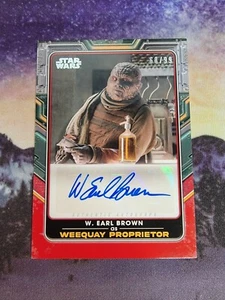2022 Star Wars Das Buch Boba Fett W. Earl Brown Weequay 68/99 Autogramm Auto - Bild 1 von 1