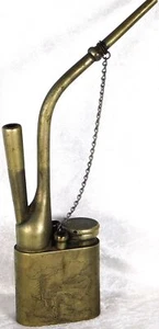Antique Chinese 19C Asian Paktong Baitong Silver Engraved Calligraphy Water Pipe - Picture 1 of 12