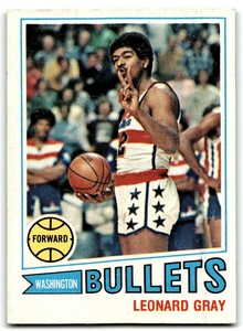 1977-78 Topps Leonard Gray .  Washington Bullets #7