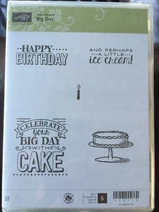 "Sale-A-Bration BIG DAY" Stampin'UP! NEW~Ruber/CLING unmounted- birthday cake - Picture 1 of 2
