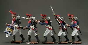 set 5 toy tin soldiers 54 mm Painted miniature Napoleonic wars soldiers