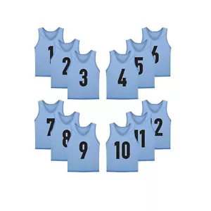 12 Pack(1-12) Numbered Jerseys/Soccer Bibs/Scrimmage Pinnies/Team Training Ve... - Picture 1 of 7