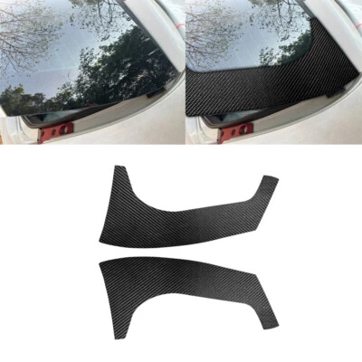 Cubierta del panel lateral del parabrisas de la ventana trasera de fibra de carbono para Seat Leon MK2 2005-2012 Foto 1 de 4