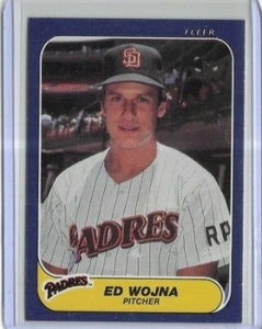 1986 Fleer #338 Ed Wojna San Diego Padres - Picture 1 of 2