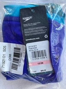 Speedo 7192101 505 Splice Relay Back, Colorblock Swimsuit, Royal Blue, 10/36 - Picture 1 of 3