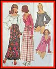 BODYSUIT Maxi Wrap-SKIRT Simplicity 5360 RARE Vintage 1972 Fabric Sewing Pattern