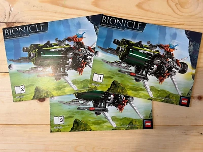Lego Instruction Manual, 8941 Bionicle Rockoh T3 Book 1 & 2 & 3 Complete - Good - Image 1 of 4