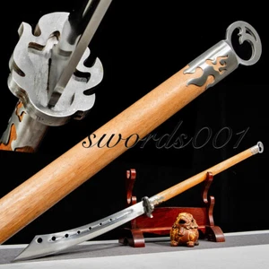 Espada Sable Machete Caballero Acero al Carbono Mango Largo Dao Afilado Kung Fu - Imagen 1 de 10