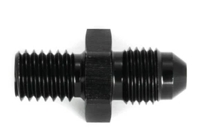Gewindeadapter M10x1,0 zu Dash 4 / -4 AN / JIC 4 Schwarz eloxiert 7/16 - 20UNF - Picture 1 of 3