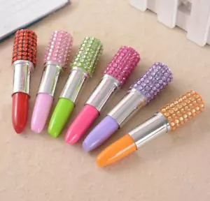 Lipstick BallPoint Pen BALL POINT X 1 UNIT ONLY COLOUR SENT AT RANDOM diamond - Picture 1 of 1