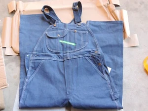 Key blue Jean overalls 36X29 Cut 19873 - Picture 1 of 5