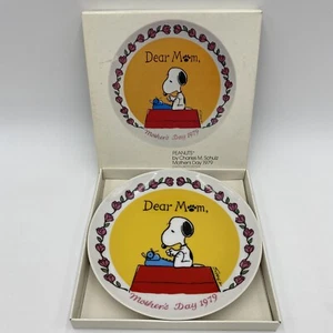 Peanuts Snoopy Dear Mom Muttertag 1979 Limited Edition Teller (Charley Brown) - Bild 1 von 6