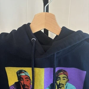 Poetic Justice Tupac Shakur Pop Art Black Cotton Polyester Hoodie Women’s Small - Picture 1 of 6