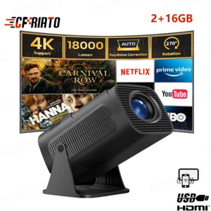 Mini Beamer 4K UHD Heimkino Projektor LED WiFi Bluetooth Android TV Taschenkino - Bild 1 von 24