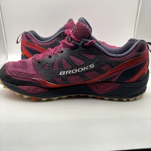 Brooks Women's Cascadia 9 Sz 8.5 Trail Running Shoes Sneakers Purple Raspberry - Picture 1 of 8