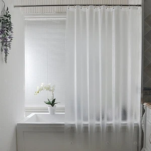 Frosted Shower Curtain Liner 8G Eva Extra Long Shower Curtain 72x78 Inch with... - Picture 1 of 7