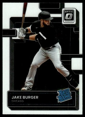 2022 Donruss Optic RATED ROOKIE Jake Burger Rookie Chicago White Sox #37 - Image 1 of 2