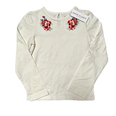 Camisa floral bordada Janie And Jack talla 6 nueva con etiquetas Foto 1 de 4