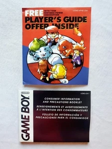 Pokemon Rosso, Blu e Giallo Game Boy Guida Giocatore Offerta Inserti U/DMG-APAE-USA - Foto 1 di 4