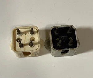 Vintage Phone Telephone 4-Prong Plugs Made In Japan Set of 2 - Photo 1/6