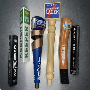 Beer Tap Draft Handle 6 Piece Collector’s Lot - Picture 1 of 24