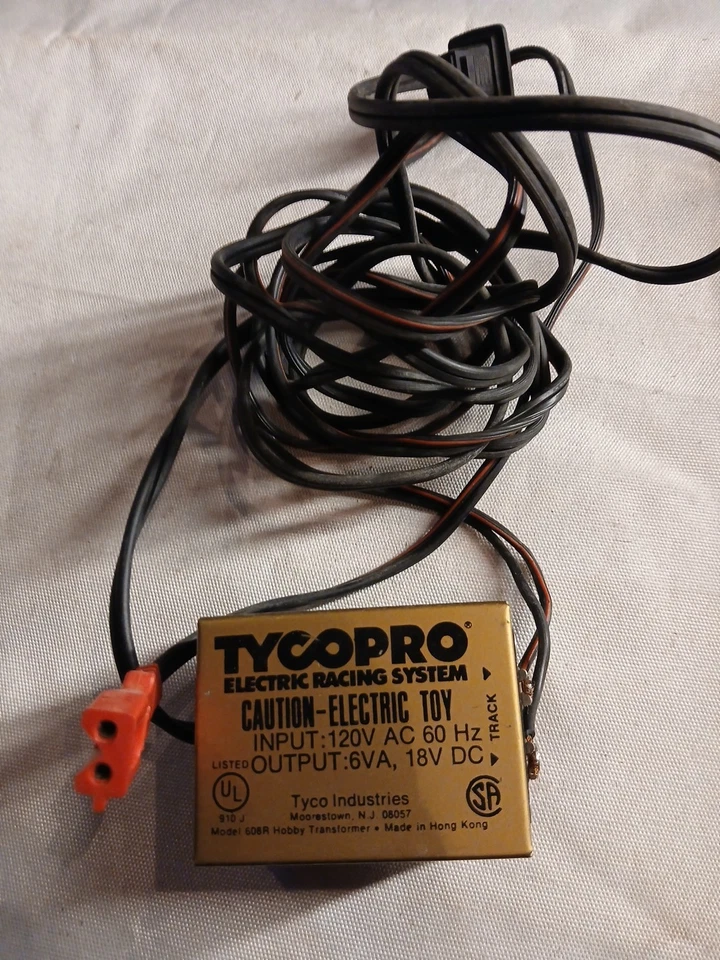 TYCO Pro Electric Racing System Transformer Model No. 608R: 6VA/ 18VDC - Image 1 of 1