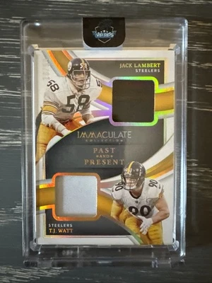 2022 Panini Immaculate Lambert And Watt Double Patch /99 - Image 1 of 3