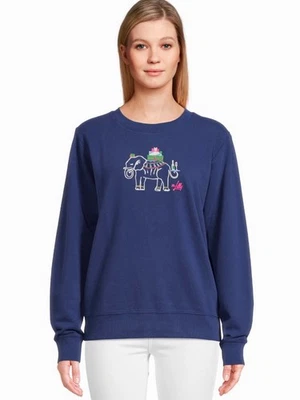 Sudadera Balada Lilly Pulitzer Nueva Con Etiquetas Elefante de Vacaciones 🐘 Talla M,L Foto 1 de 4