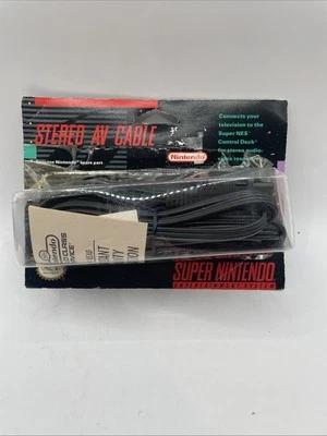 NOS OEM Nintendo Super NES SNES A/V Cable NIP New - Image 1 of 4