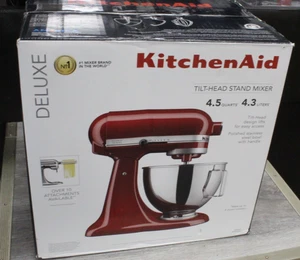 KitchenAid Deluxe 4.5 Quart Tilt-Head Stand Mixer - Empire Red (KSM97ER) NEW - Picture 1 of 2