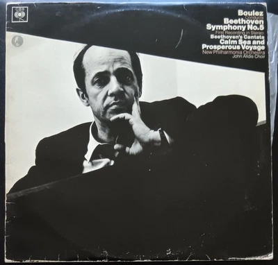 Boulez Conducts Beethoven Symphony No. 5 - 1970 NZ LP record excellent, cover G+ - Image 1 of 3