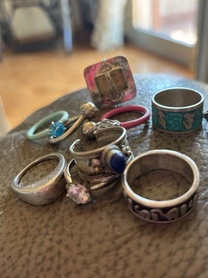 Anelli Anello Argento 925 Massicci Lapis  Cristalli Fede Sarda Fedi Citrino - Immagine 1 di 4